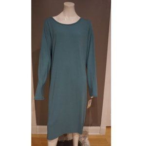 LULAROE Debbie 3XL Dress - Teal Long Sleeve Dress